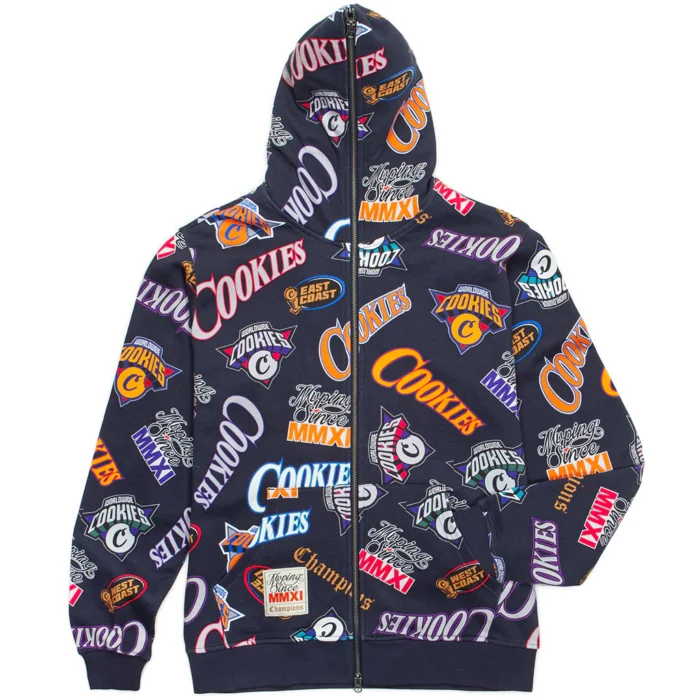 Full Clip All Over Print Zip Hoodie