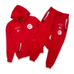 Cookies Crusaders Zip Hoodie Jogger Set (Red)