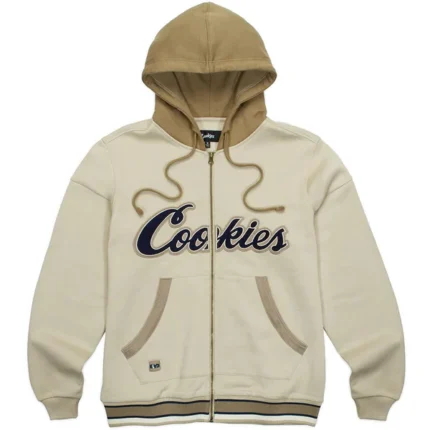 Cookies Triumph Zip Hoodie Jogger Set (Brown)